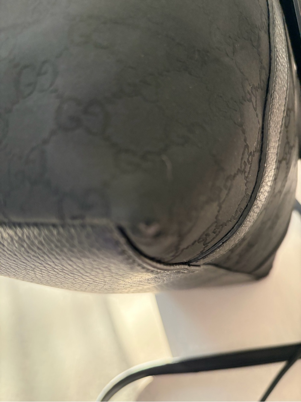 Gucci Black GG Charm Dome Satchel featuring silver-tone hardware - Picture 10 of 15